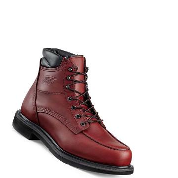 Red Wing SuperSole® 6-inch Soft Toe Men's Work Boots Burgundy | ZA 86TCE